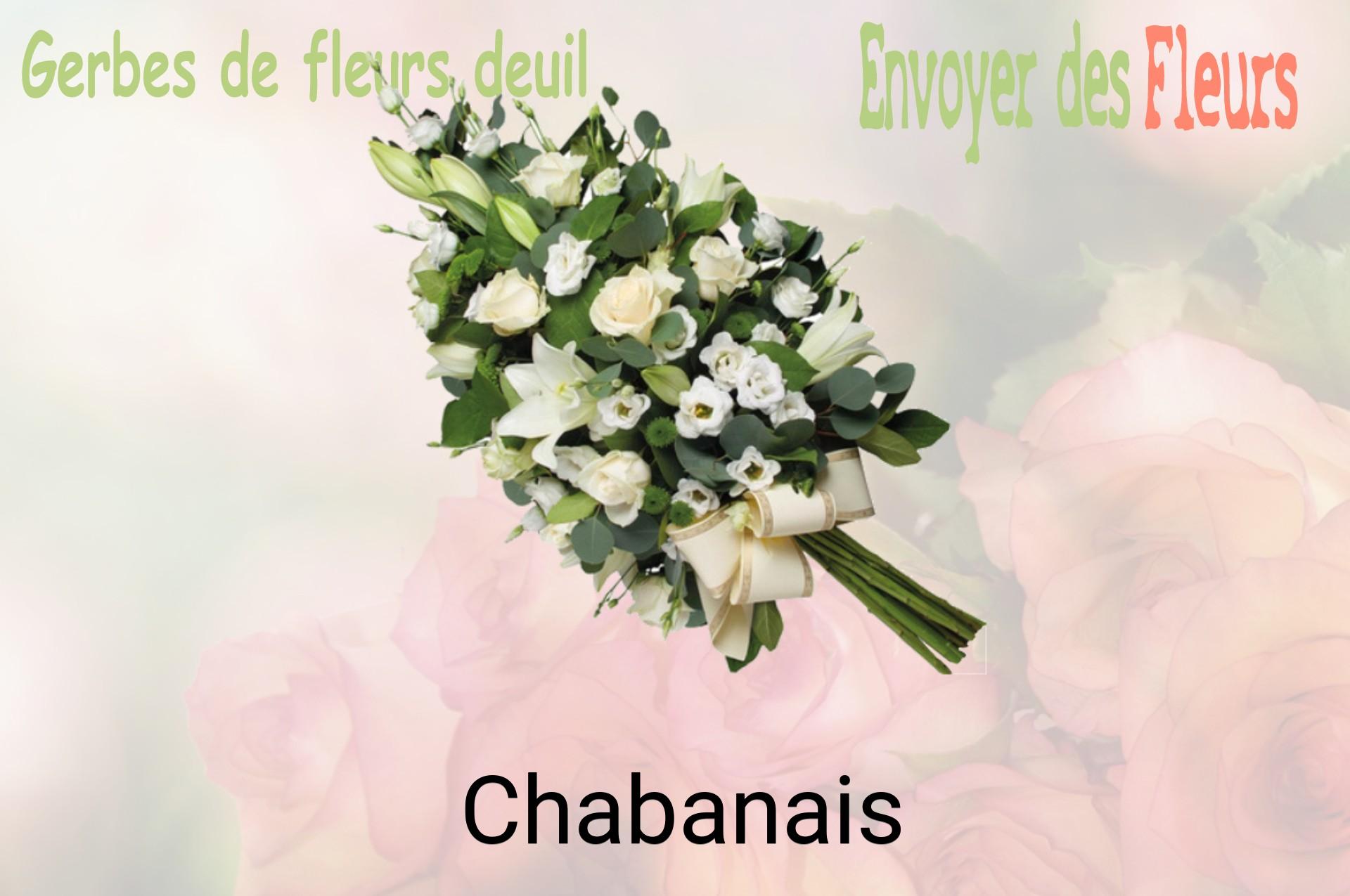 Gerbe de fleurs de deuil livrée à Chabanais